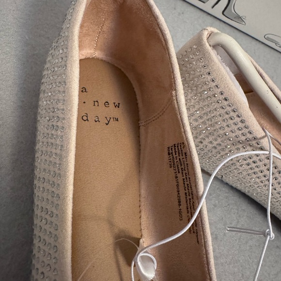 Faux Suede Gem Stones Corinna Flats - Picture 7 of 7